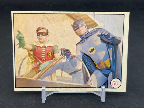 1966 O-PEE-CHEE BATMAN BAT LAFFS - ROBIN & BATMAN - #50