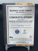 2024 TOPPS MUSEUM COLLECTION - W. ZAIRE-EMERY - #MAR-WZE - #'D/50 - RELIC - AUTOGRAPH