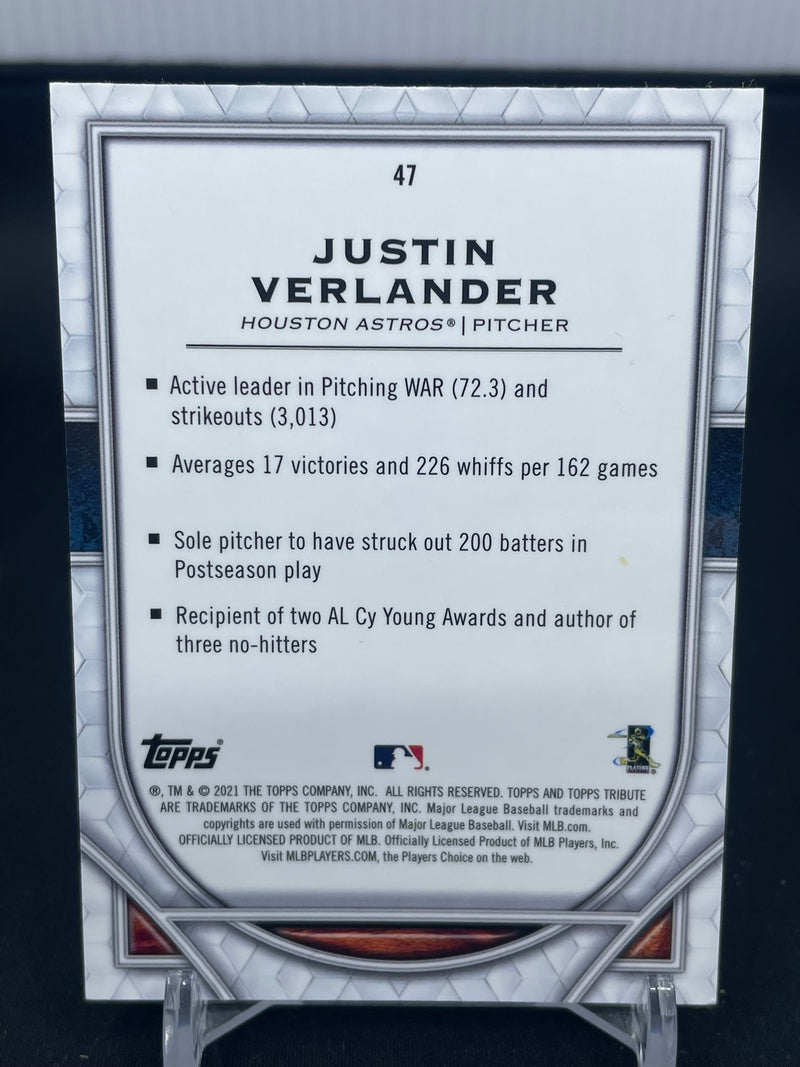 2021 TOPPS TRIBUTE - J. VERLANDER -