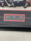 MAURICE RICHARD & JEAN BELIVEAU DUAL AUTOGRAPHED AND FRAMED PHOTO (SHIPPING NOT AVAILABLE)