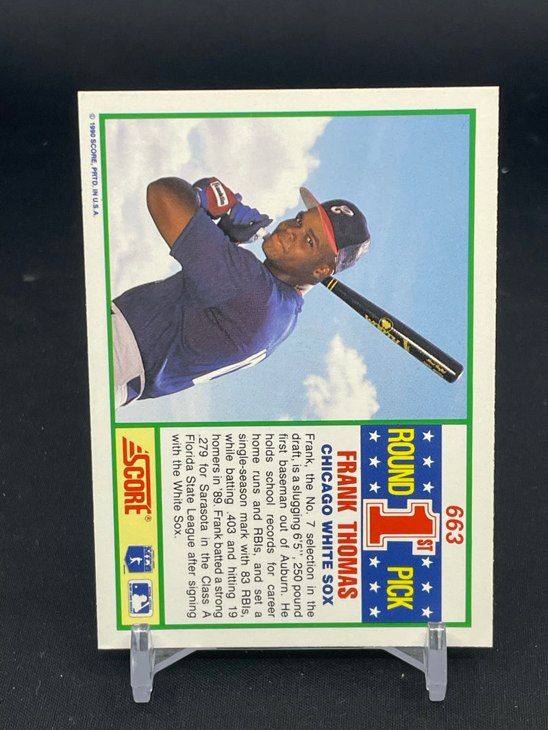 1990 SCORE - FIRST ROUND DRAFT PICK - F. THOMAS -