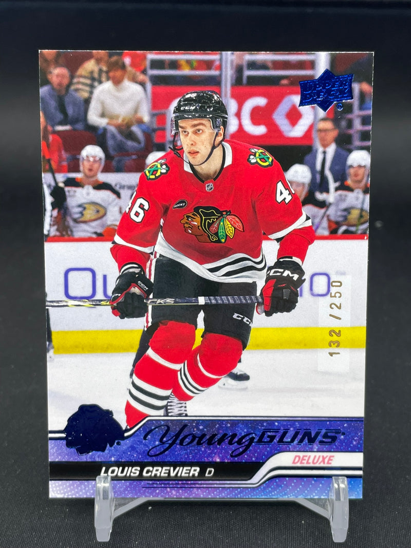 2023 UPPER DECK EXTENDED SERIES - DELUXE - YOUNG GUNS - L. CREVIER - #721 - #'D/250 - RC