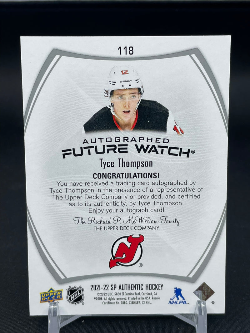 2021 UPPER DECK SP AUTHENTIC - FUTURE WATCH AUTO - T. THOMPSON - #118 - #'D/999 - AUTOGRAPH - RC
