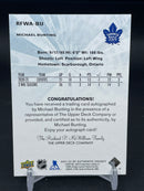 2021 UPPER DECK SP AUTHENTIC - RETRO FUTURE WATCH AUTO - M. BUNTING - #RFWA-BU - #'D/99 - AUTOGRAPH - RC