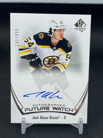 2021 UPPER DECK SP AUTHENTIC - FUTURE WATCH AUTO - J. AHCAN - #107 - #'D/999 - AUTOGRAPH - RC