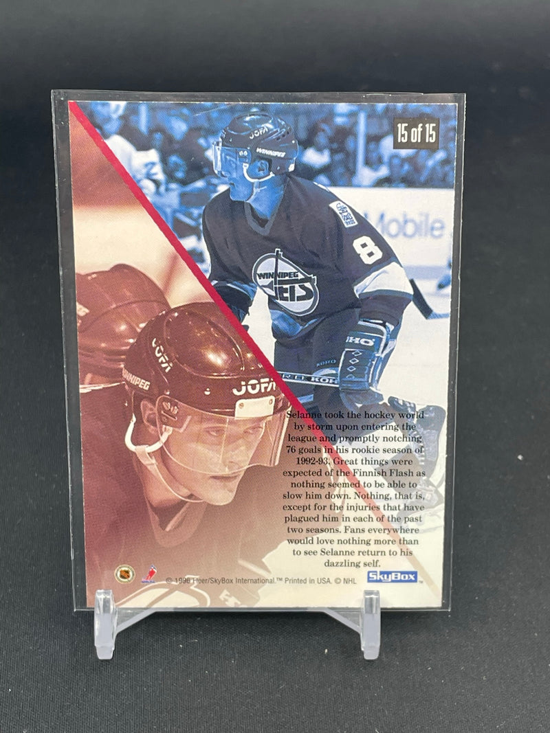 1996 FLEER SKYBOX - ICEQUAKE - T. SELANNE -