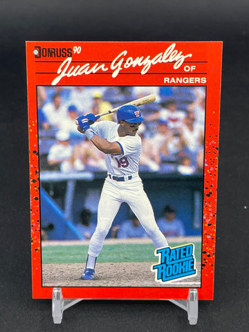 1990 DONRUSS - RATED ROOKIE - J. GONZALEZ - #33 - RC