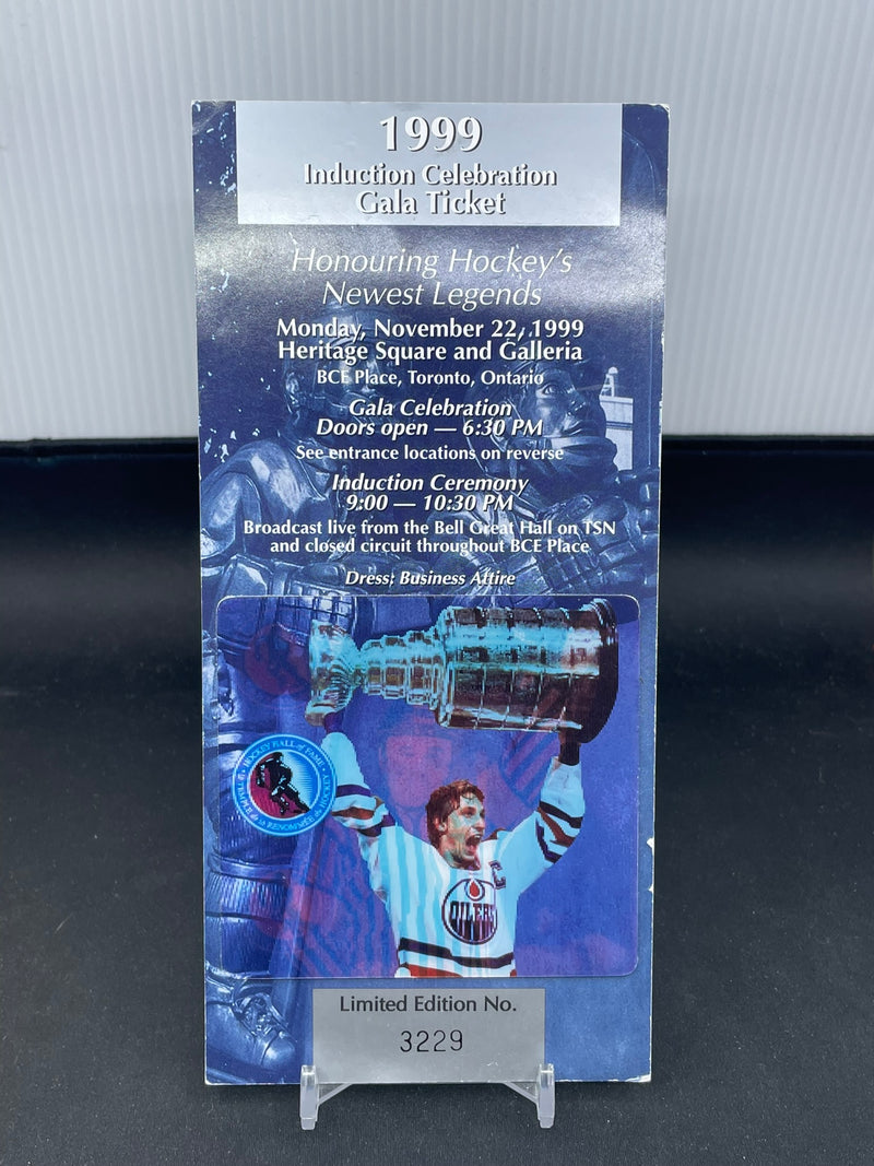 1999 INDUCTION CELEBRATION GALA TICKET - LIMITED EDITION 3229