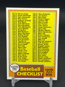 1981 TOPPS  CHECKLIST 727-585 -