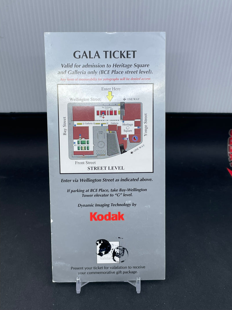 1999 INDUCTION CELEBRATION GALA TICKET - LIMITED EDITION 3229