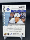 2019 UPPER DECK SP AUTHENTIC - FUTURE WATCH AUTO - R. SANDIN - #200 - #'D/999 - AUTOGRAPH - RC