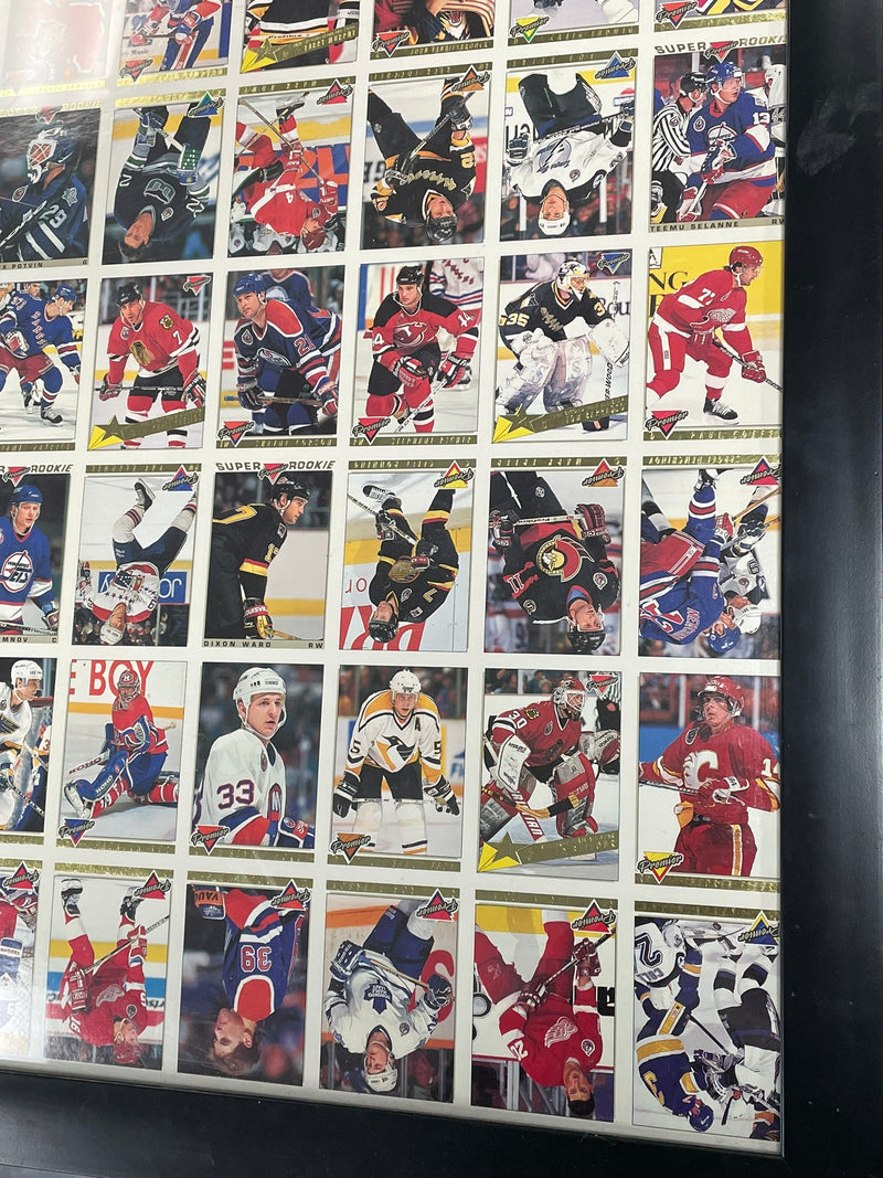 1993 O-PEE-CHEE PREMIER UNCUT SHEET FRAMED (SHIPPING UNAVAILABLE)