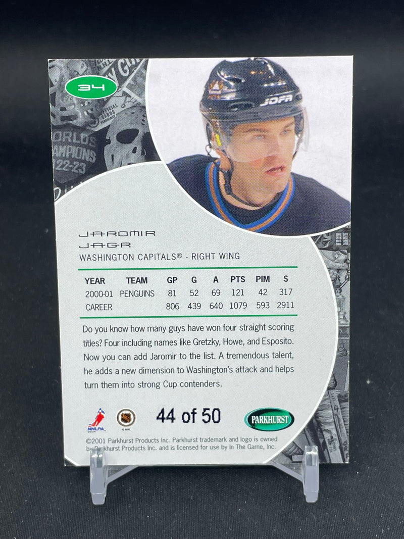 2001 PARKHURST - GOLD - J. JAGR - #34 - #'D/50