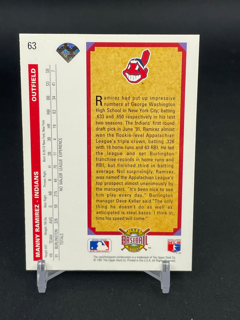 1992 UPPER DECK - M. RAMIREZ -