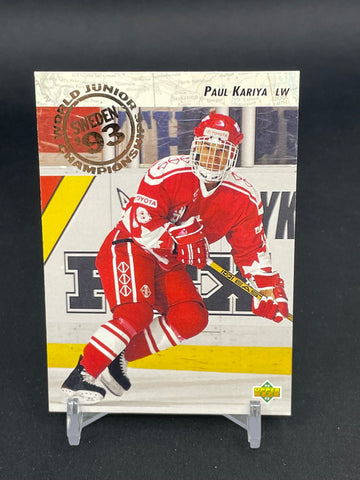 1992 UPPER DECK - WORLD JUNIOR CHAMPIONSHIPS - P. KARIYA - #586
