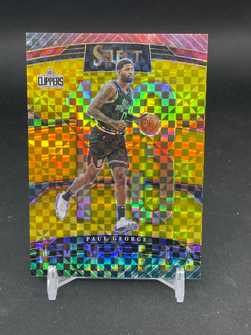 2022 PANINI SELECT - GOLD PRIZM - NUMBERS - P. GEORGE - #25 - #'D/10