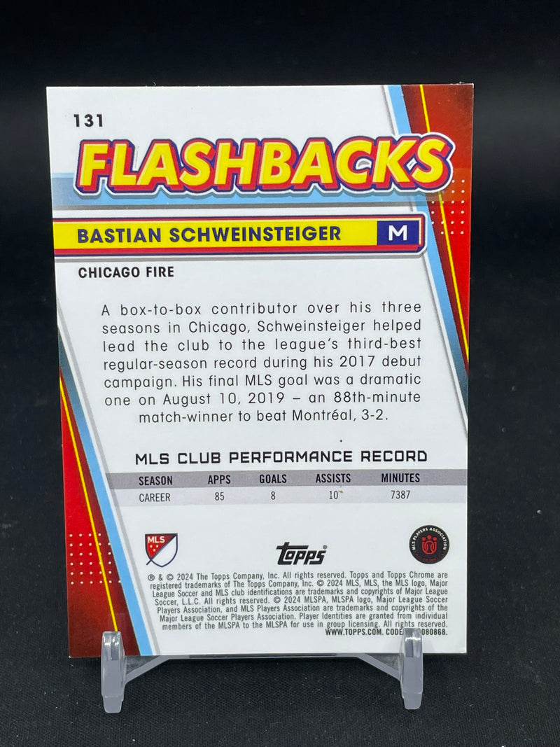 2024 TOPPS CHROME - ORANGE WAVE - FLASHBACKS - B. SCHWEINSTEIGER - #131 - #'D/25