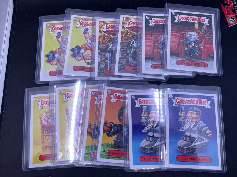 2021 TOPPS - GARBAGE PAIL KIDS - GAMESTONK - 12 CARD FULL STICKET SET (6 A & 6 B)
