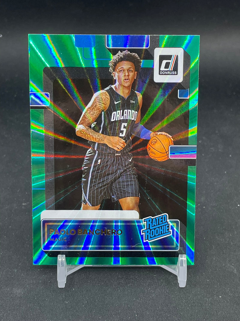 2022 PANINI DONRUSS - GREEN LASER - RATED ROOKIE - P. BANCHERO -