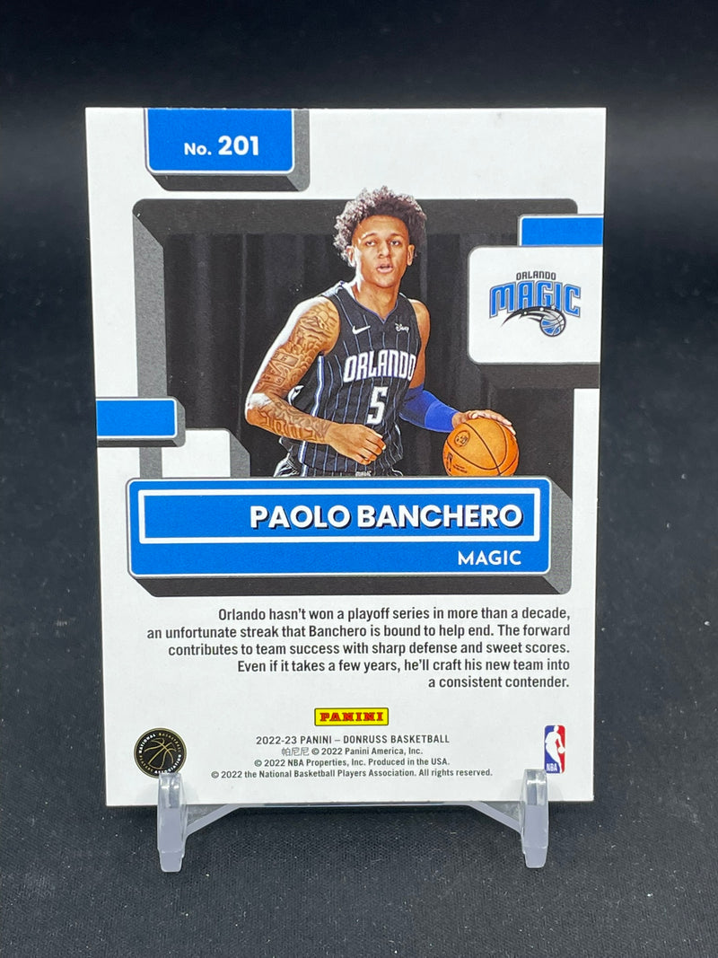 2022 PANINI DONRUSS - GREEN LASER - RATED ROOKIE - P. BANCHERO -
