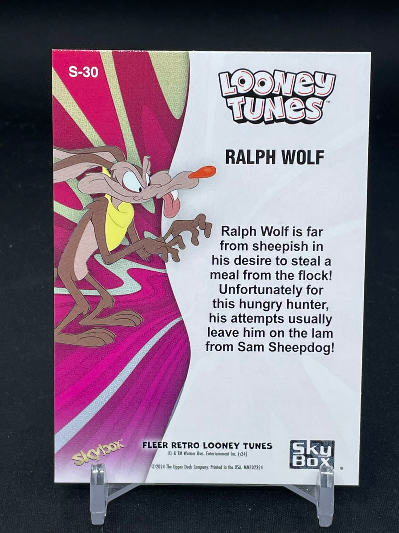 2024 UPPER DECK FLEER RETRO LOONEY TUNES - SKYBOX PREMIUM - RALPH WOLF -