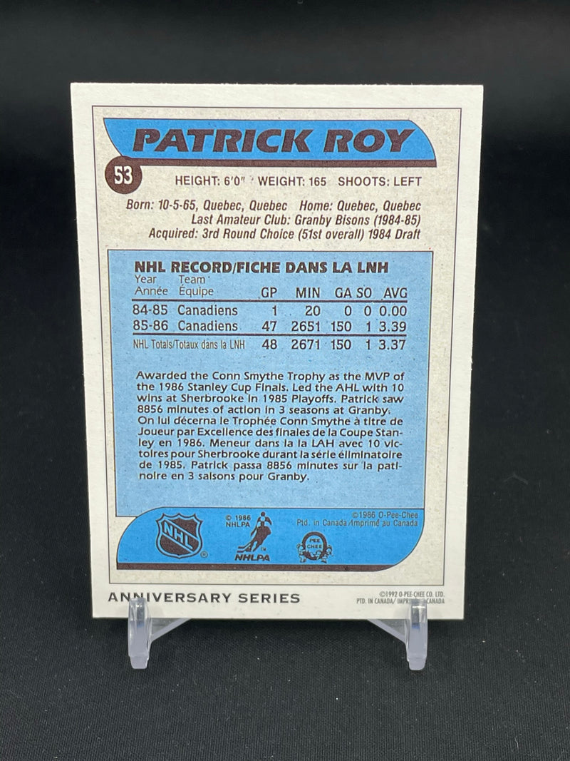 1992 O-PEE-CHEE ANNIVERSARY SERIES - P. ROY -
