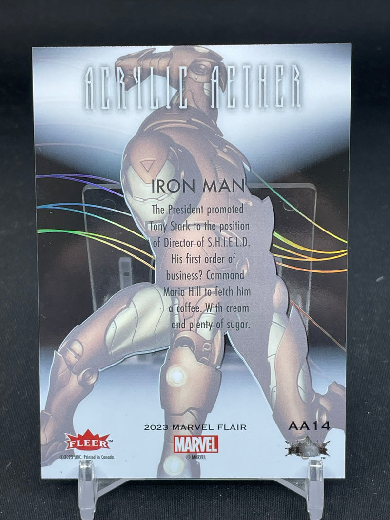 2023 UPPER DECK MARVEL FLAIR - ACRYLIC AETHER - IRON MAN -