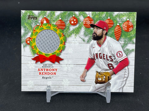 2022 TOPPS HOLIDAY - WINTER RELIC - A. RENDON - #WRC-ARE - RELIC