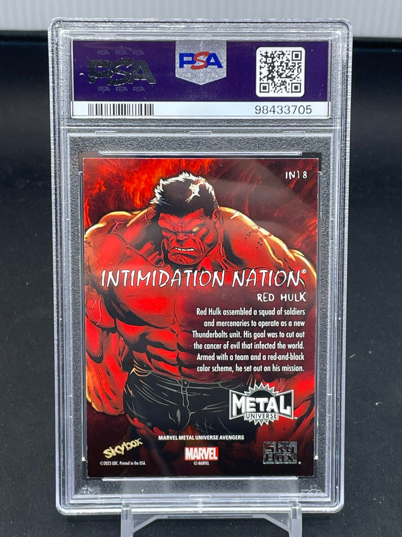 2024 UPPER DECK METAL UNIVERSE SKYBOX - INTIMIDATION NATION - RED HULK -