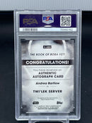 2023 TOPPS STAR WARS SIGNATURE SERIES - ANDREA BARTLOW / TWI'LEK SERVER -