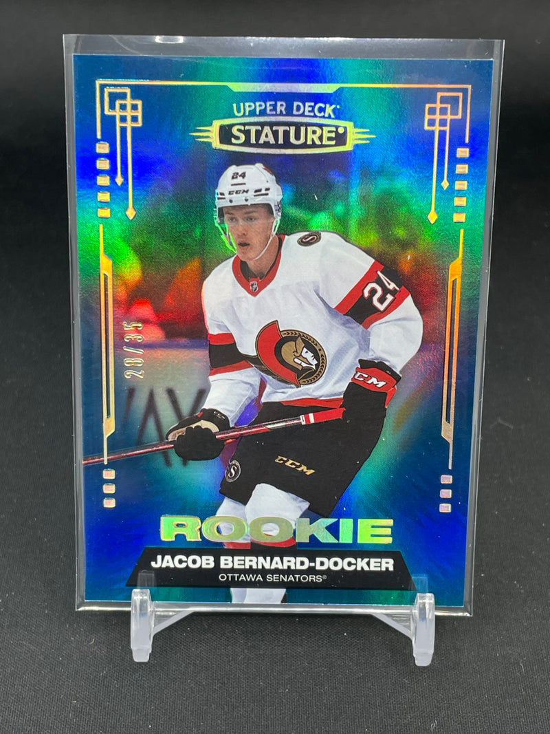 2021 UPPER DECK STATURE - BLUE - J. BERNARD-DOCKER - #182 - #'D/35 - RC