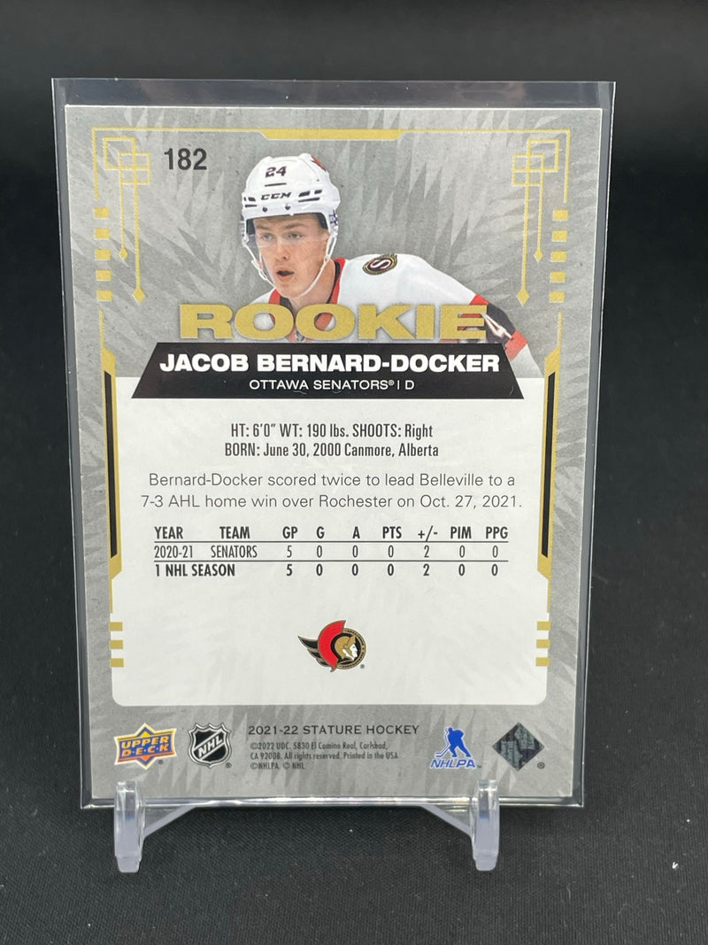 2021 UPPER DECK STATURE - BLUE - J. BERNARD-DOCKER - #182 - #'D/35 - RC