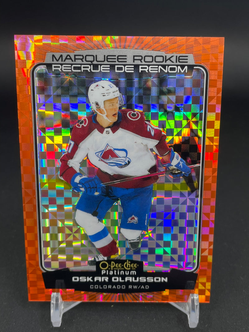 2022 UPPER DECK O-PEE-CHEE PLATINUM - ORANGE CHECKERS - MARQUEE ROOKIE - O. OLAUSSON - #268 - #'D/25 - RC