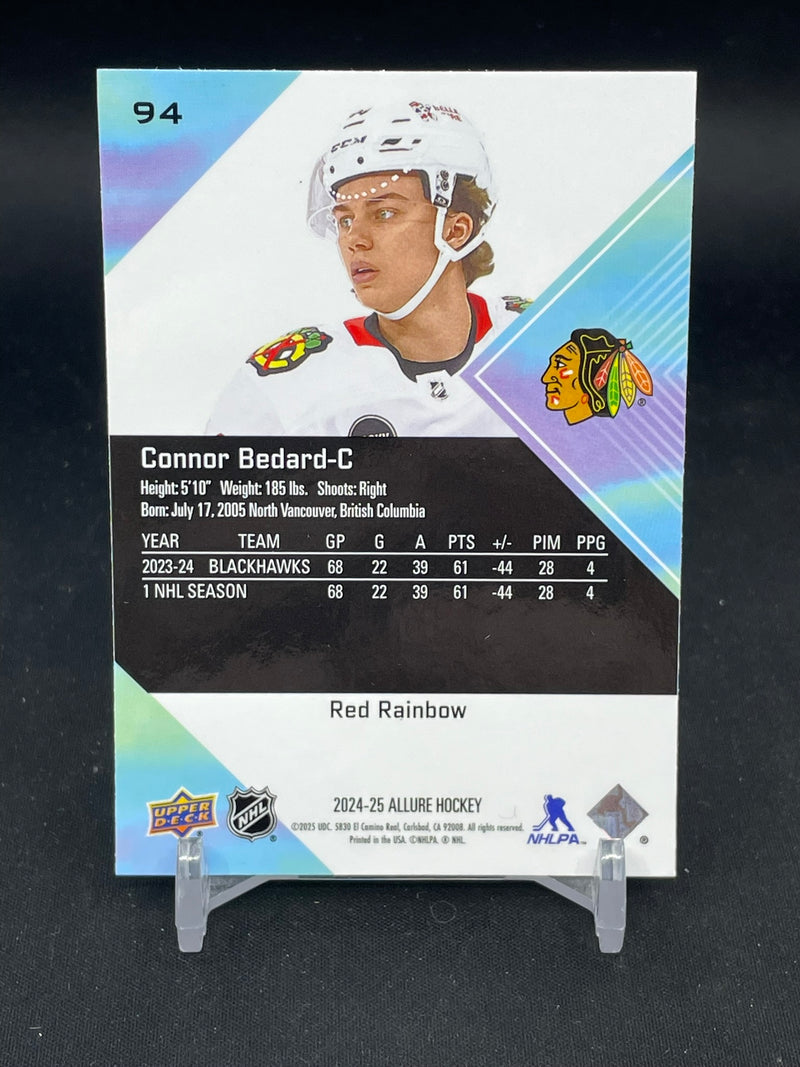 2024 UPPER DECK ALLURE - RED RAINBOW - C. BEDARD -