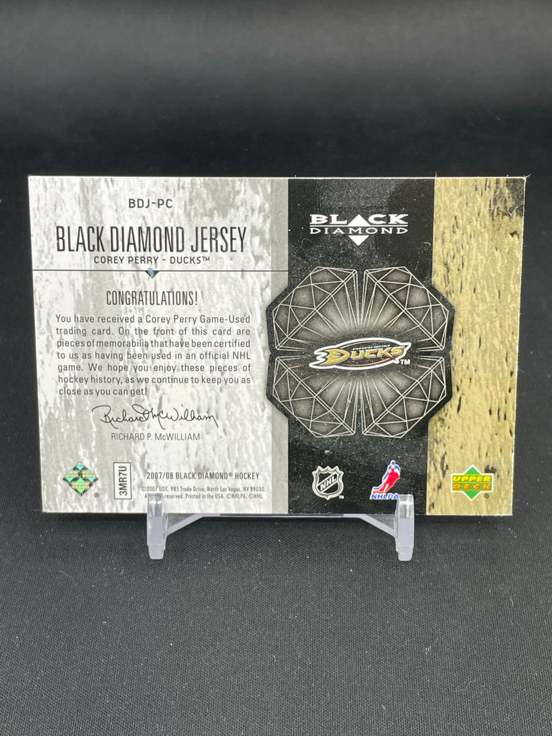 2007 UPPER DECK BLACK DIAMOND - BLACK DIAMOND JERSEY - C. PERRY - #BDJ-PC - #'D/100 - DUAL RELIC