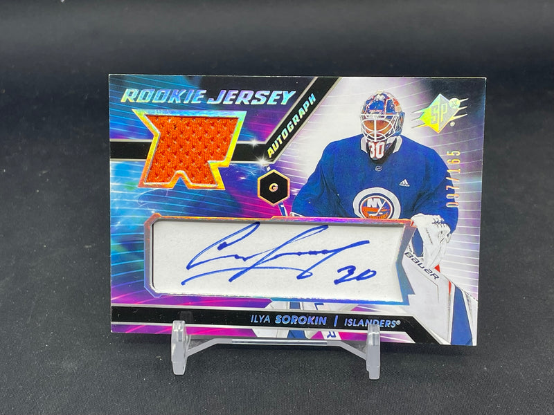 2020 UPPER DECK SPX - SPX ROOKIE AUTOGRAPHED JERSEY - I. SOROKIN - #IS - #'D/165 - RELIC - AUTOGRAPH - RC