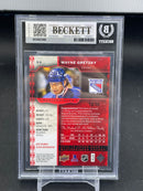 2014 UPPER DECK MASTERPIECES - FRAMED RED CLOTH - W. GRETZKY - #55 - #'D/30 - BGS 8.5 - AUTOGRAPH 10