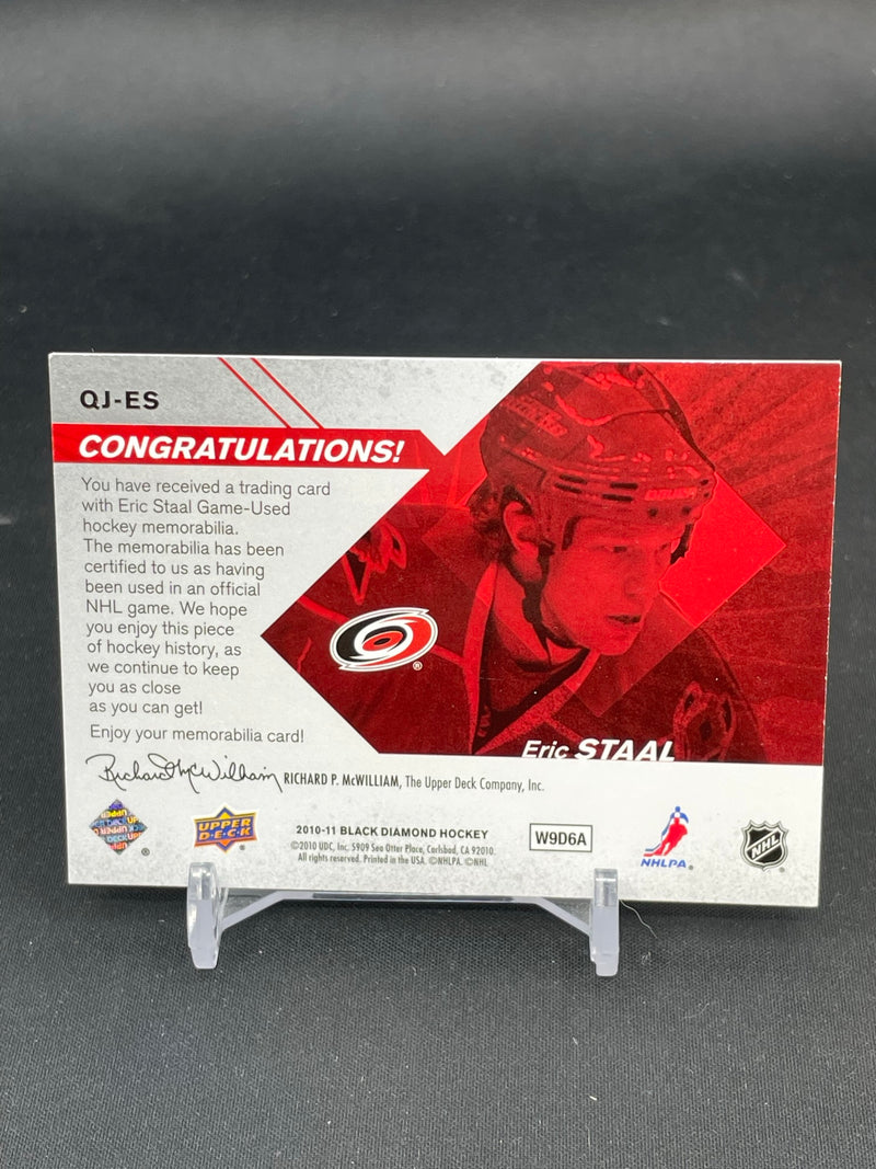 2010 UPPER DECK BLACK DIAMOND - QUAD JERSEYS - E. STAAL -