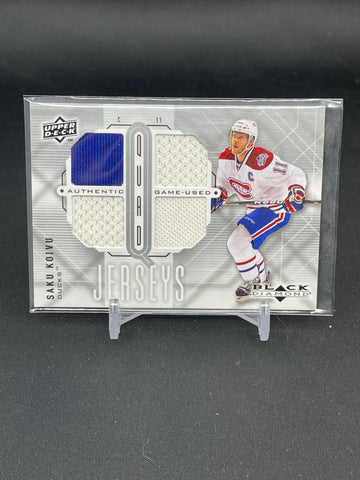 2009 UPPER DECK BLACK DIAMOND - QUAD JERSEYS - S. KOIVU - #QJ-SK - RELIC