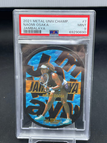 2021 UPPER DECK METAL UNIVERSE CHAMPIONS - JAMBALAYA - N. OSAKA - #7 - PSA 9