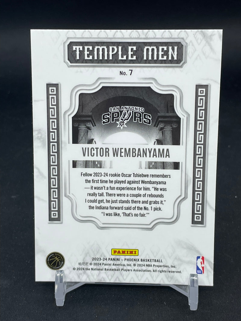 2023 PANINI PHOENIX - TEMPLE MEN - V. WEMBANYAMA -