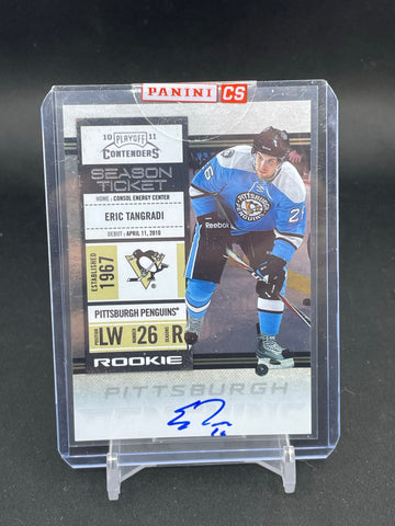2011 PANINI PLAYOFF CONTENDERS - SEASON TICKET - E. TANGRADI - #157 - AUTOGRAPH - RC