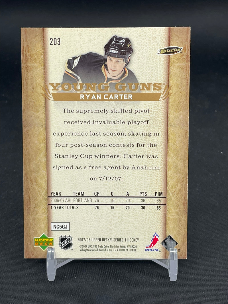 2007 UPPER DECK SERIES ONE - YOUNG GUNS - R. CARTER -