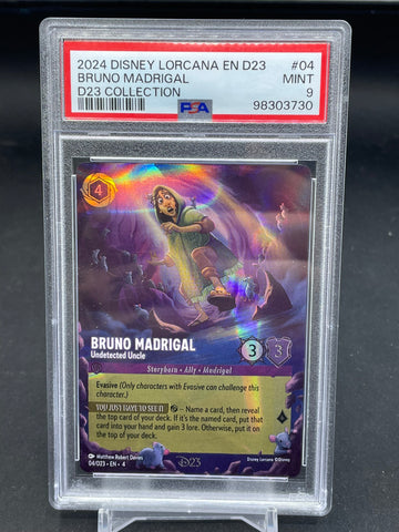 DISNEY LORCANA - D23 COLLECTION - BRUNO MADRIGAL - #04 - PSA 9
