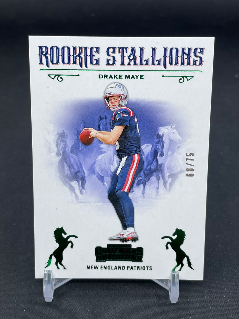 2024 PANINI CONTENDERS - GREEN - ROOKIE STALLIONS - D. MAYE - #4 - #'D/75