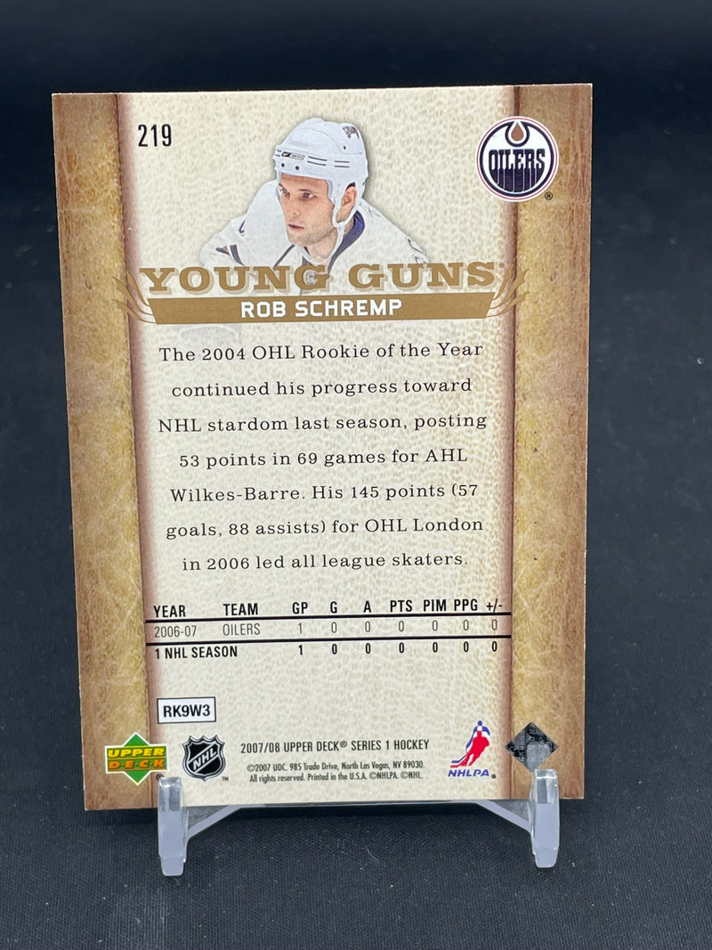 2007 UPPER DECK SERIES ONE - YOUNG GUNS - R. SCHREMP -