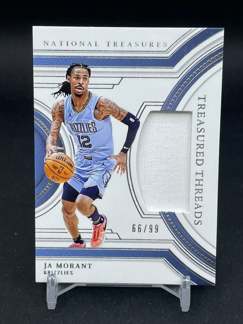 2023 PANINI NATIONAL TREASURES - TREASURED THREADS - J. MORANT - #TD-MOR - #'D/99 - RELIC
