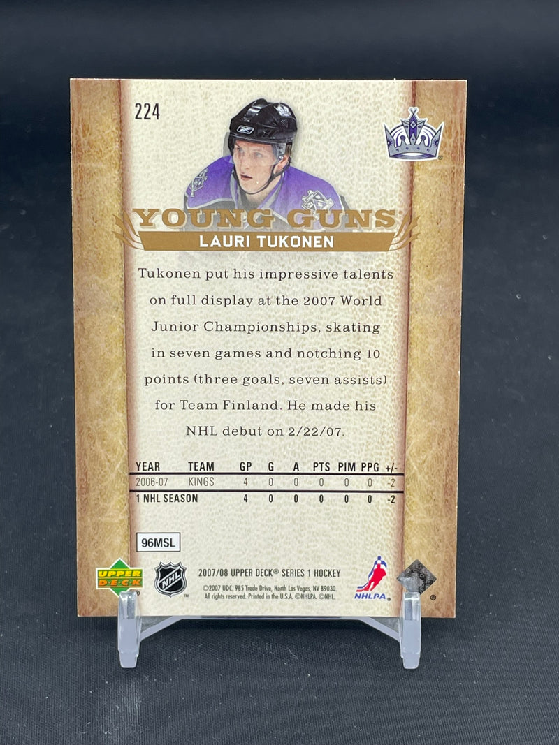 2007 UPPER DECK SERIES ONE - YOUNG GUNS - L. TUKONEN -