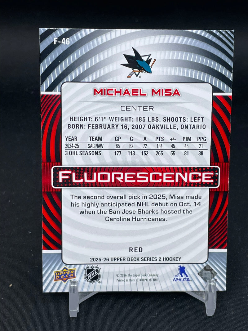 2025 UPPER DECK SERIES TWO - RED - FLUORESCENCE - M. MISA -