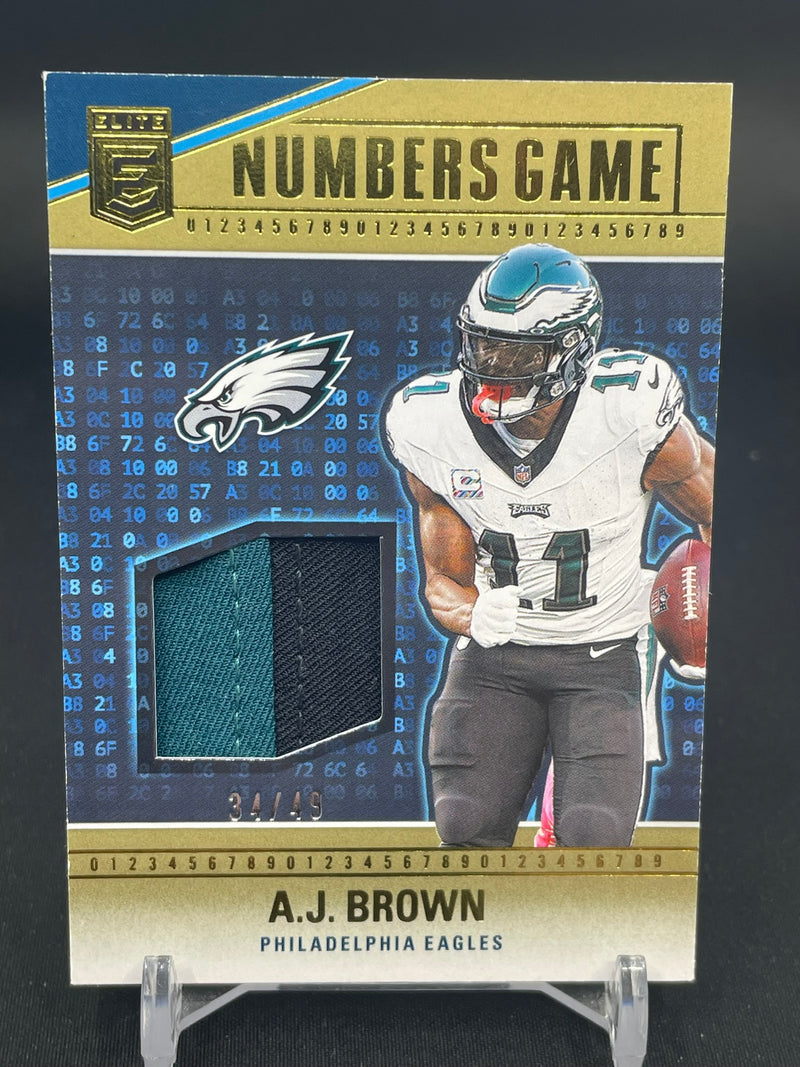 2024 PANINI DONRUSS ELITE - NUMBERS GAME - A. BROWN - #NG-ABR - #'D/49 - RELIC